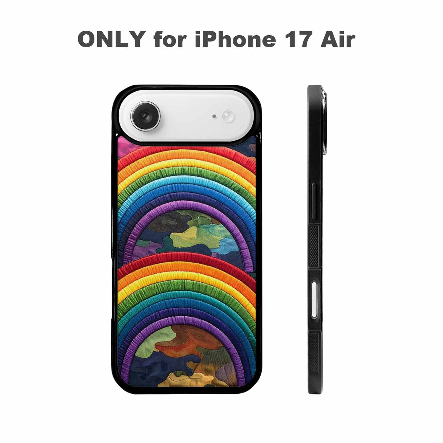 iPhone 17 Air Case — Vivid Camo Rainbow Arc Camo, Personalized Phone Case