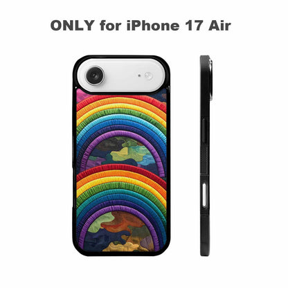 iPhone 17 Air Case — Vivid Camo Rainbow Arc Camo, Personalized Phone Case