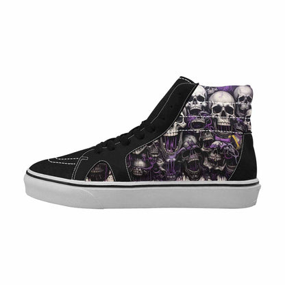MEN'S Rainbow From Skull S High Top Canvas Aesthetic Custom Shoes