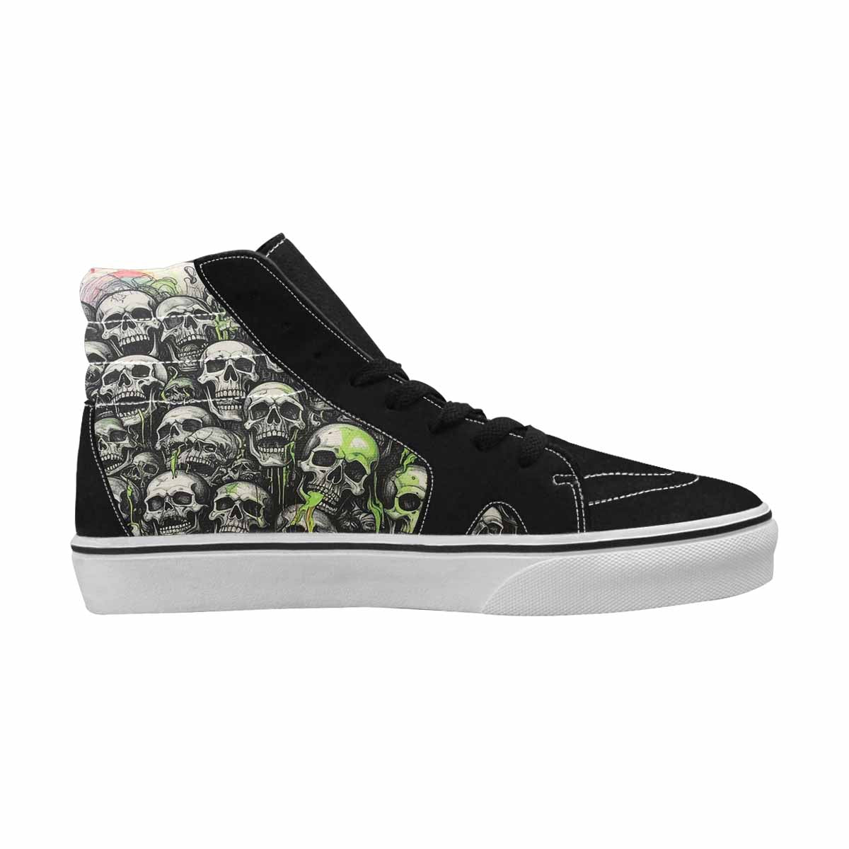 MEN'S Rainbow From Skull S High Top Canvas Cottagecore Sneakers