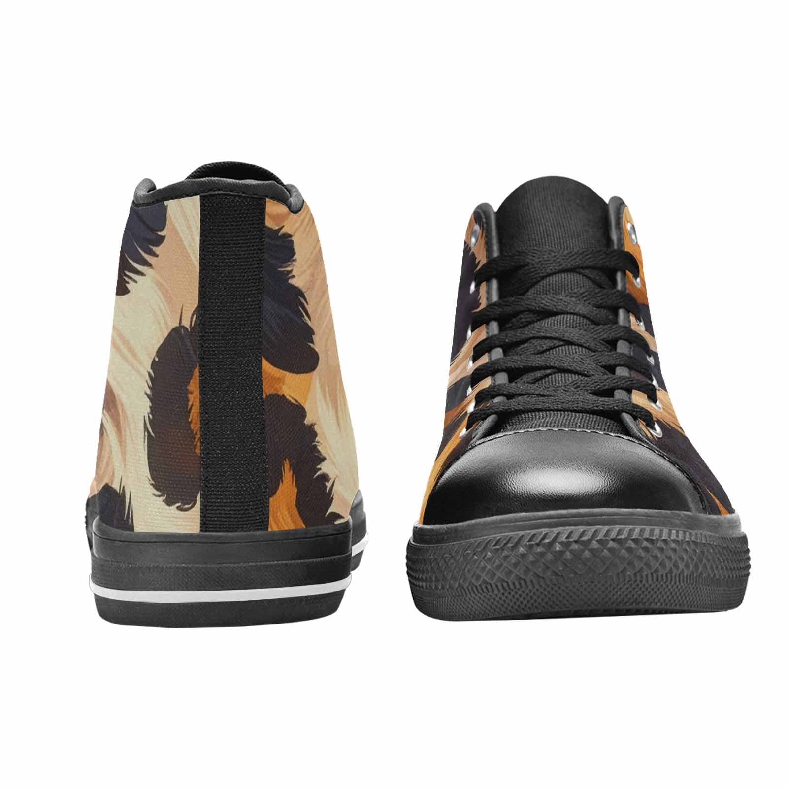 WOMEN'S Leopard Soft Airbrush Gradient High Top Canvas Surreal Shoes