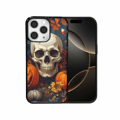 iPhone 15 Pro Max Case — Halloween Skulls Pumpkins Custom, Custom Art Phone Cover