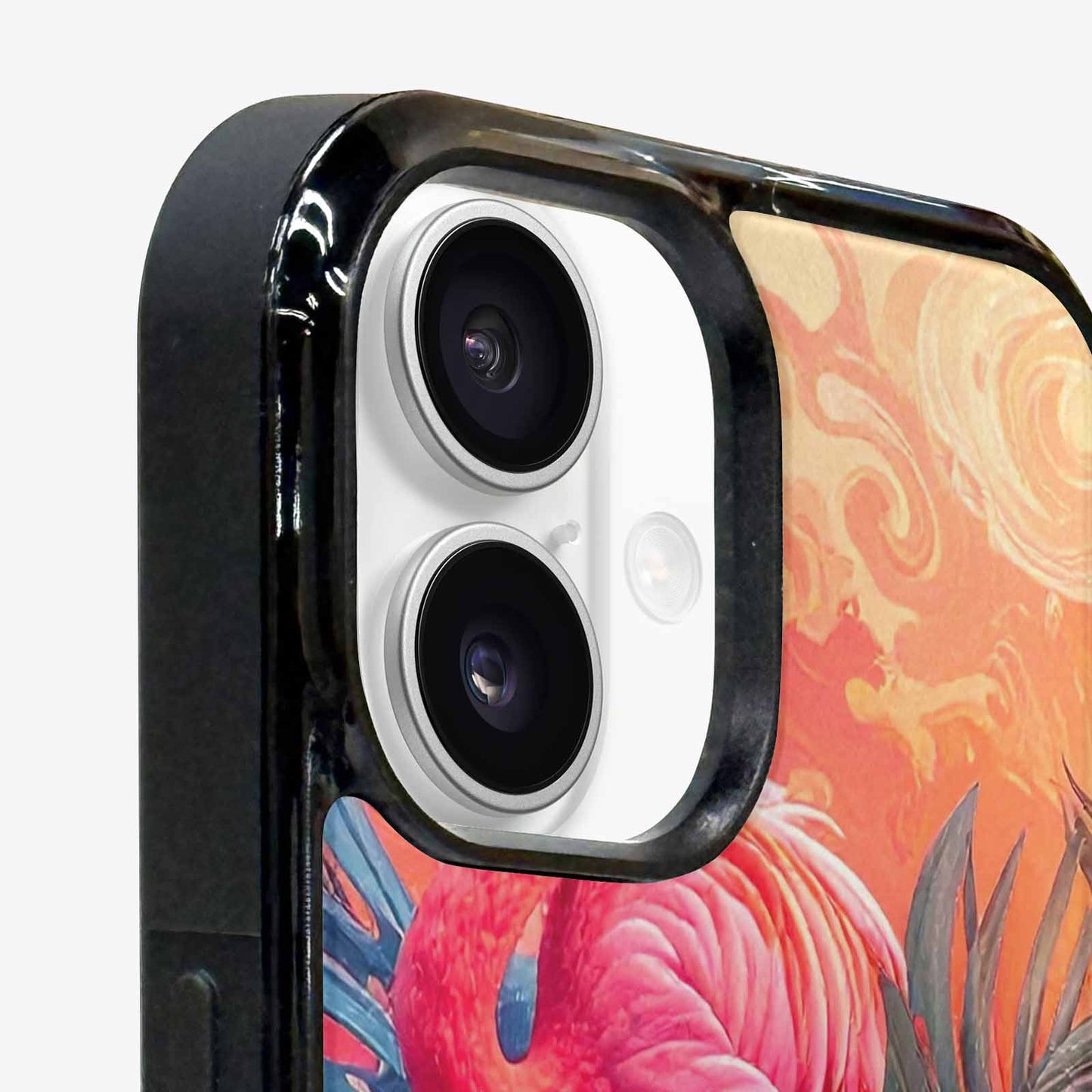 iPhone 16 Plus Case — Flamingo Tropical Flamingo Tropical Pattern Hundreds, Custom Art Phone Cover