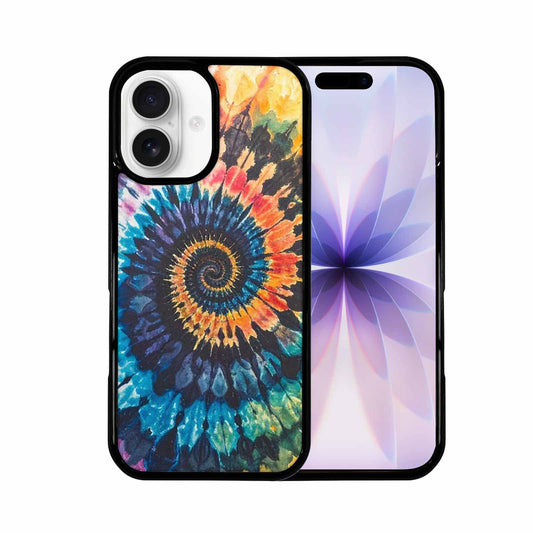 iPhone 17 Case — Black &amp; Blue Ink Tie Dye, Custom Art Phone Cover