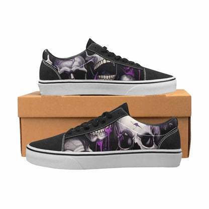WOMEN'S Rainbow From Skull S Lace-Up Canvas Y2K Custom Shoes