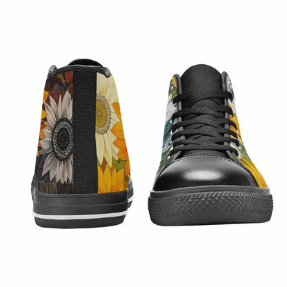 WOMEN'S Blend Melt Them High Top Canvas Dark Academia Custom Shoes