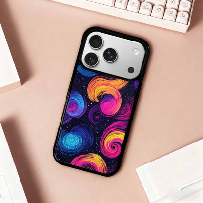 iPhone 17 Pro Case — Rose Galaxy Art Seamless Pattern Galaxy, Custom Art Phone Cover