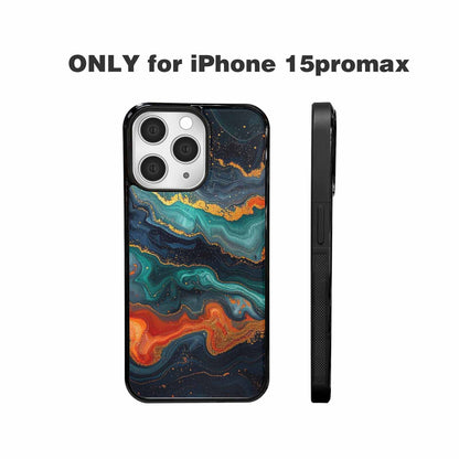 iPhone 15 Pro Max Case — Marble Dark, Custom Designed Case Cover