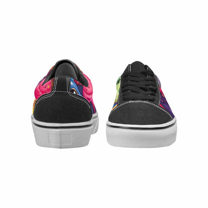 WOMEN'S Melting Ice Cream Monster Lace-Up Canvas Aesthetic Shoes