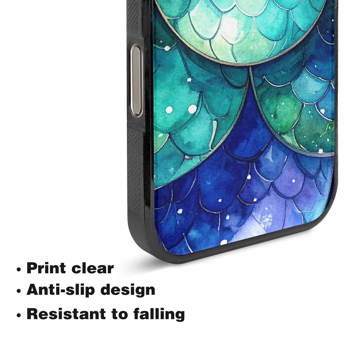 iPhone 16 Pro Max Case — Mermaid Scale, Custom Printed Phone Case