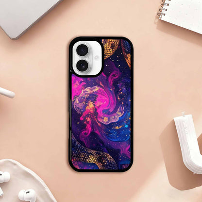 iPhone 17 Case — Galaxy Snake Print Galaxy Space, Custom Print Case Cover
