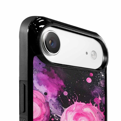 iPhone 17 Air Case — Galaxy Nebula Black Pink Ink Galaxy, Customized Protective Case