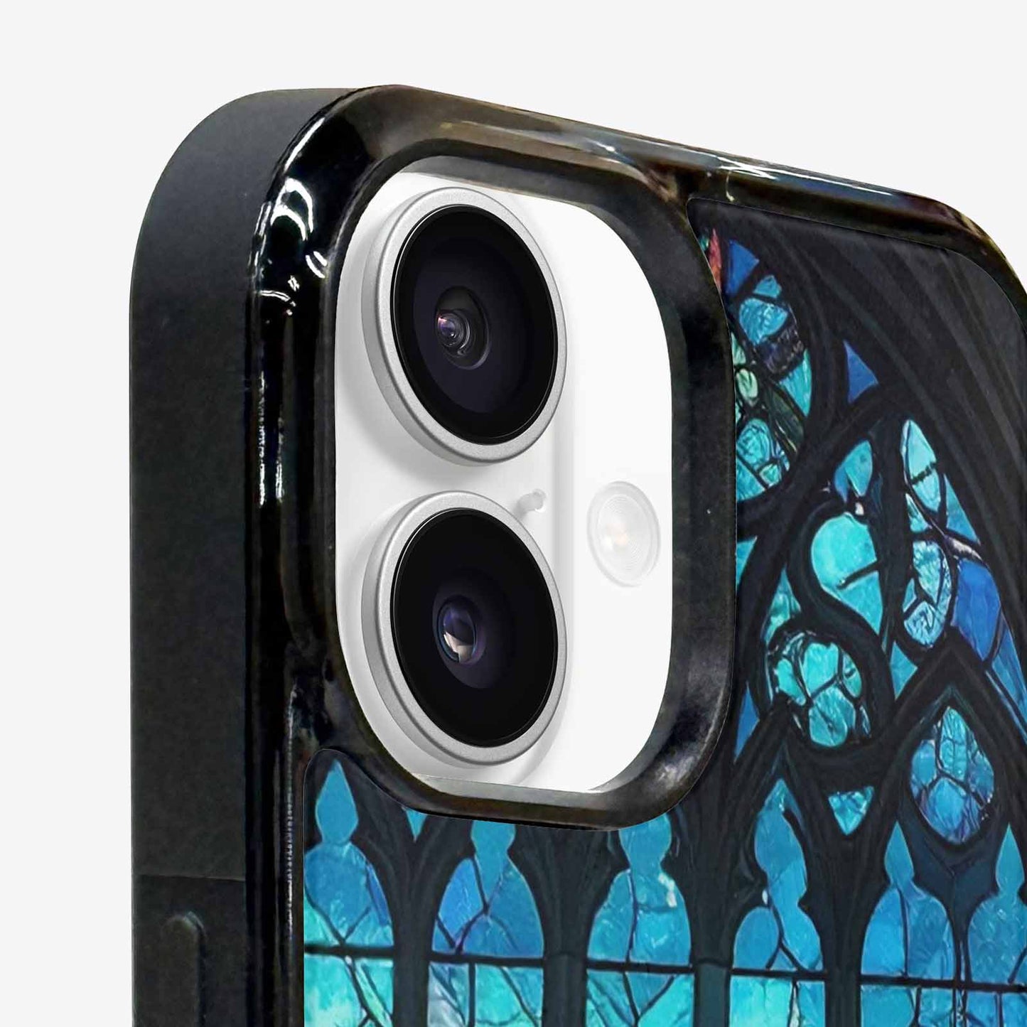 iPhone 16 Plus Case — Stained Glass Cathedral Custom, Original Design Phone Case