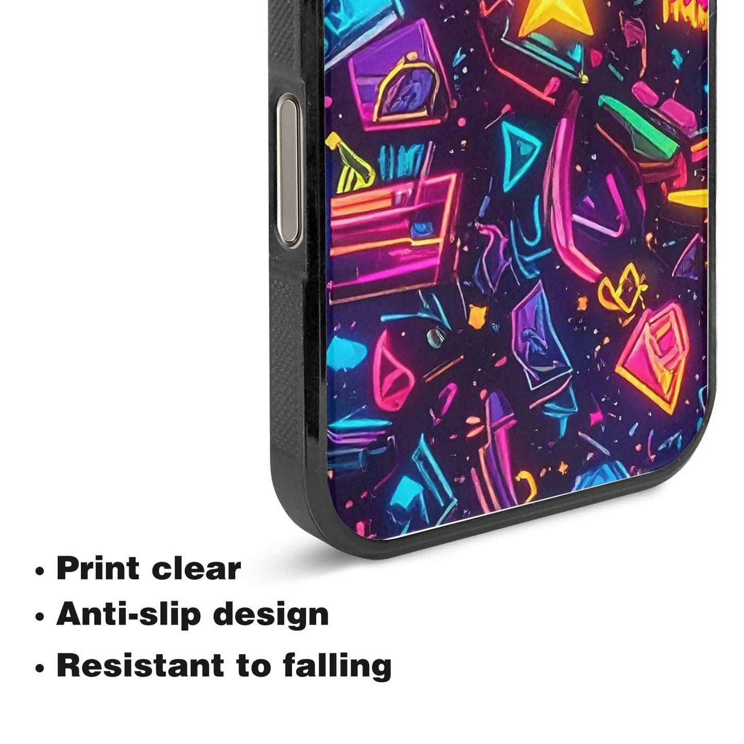 iPhone 15 Pro Max Case — 80s Retro Motif 80s Retro Motifs, Custom Phone Case