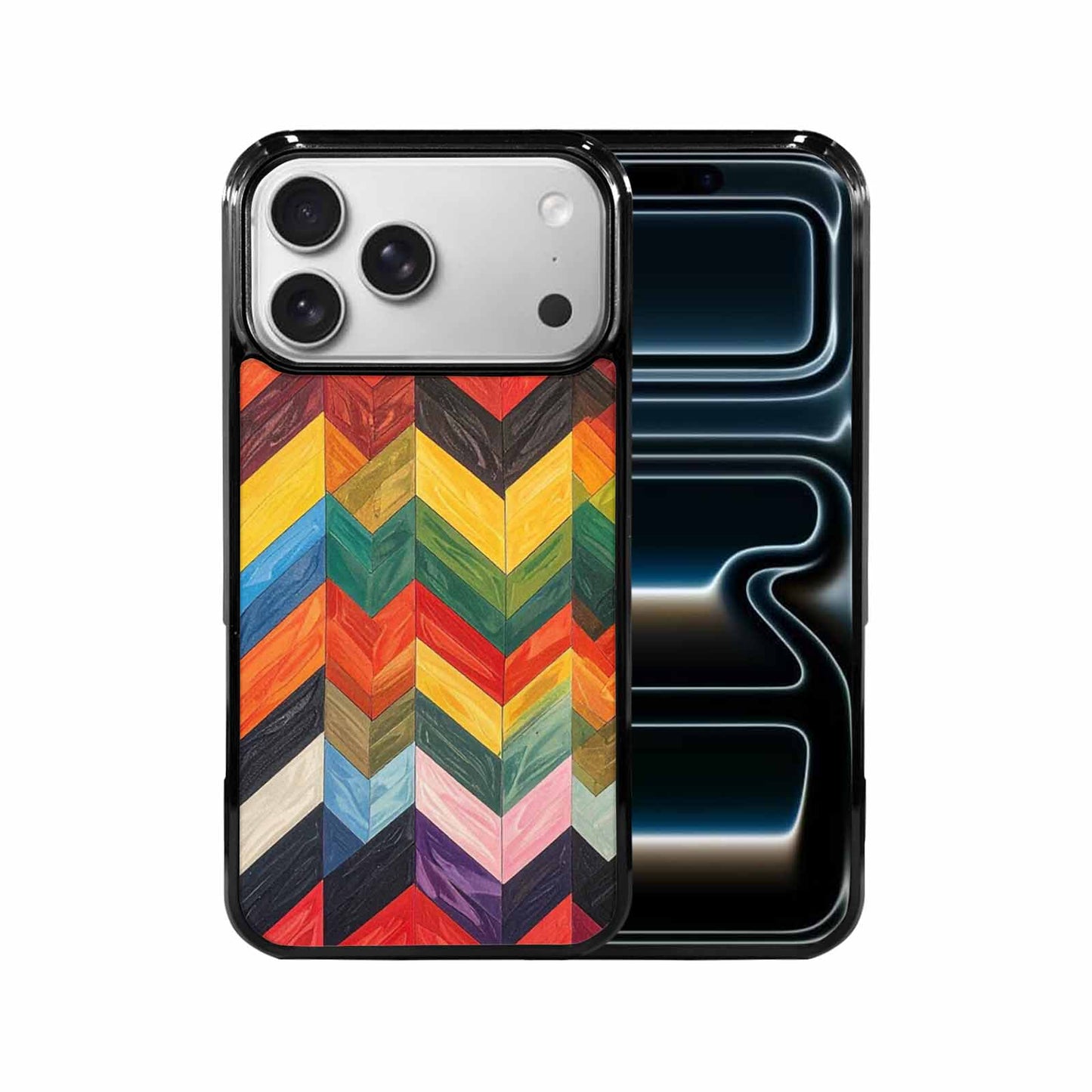 iPhone 17 Pro Max Case — Progress Pride Flag Color Original Art, Custom Art Phone Cover