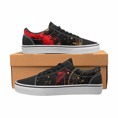 WOMEN'S Zodiac Constellation Lace-Up Canvas Y2K Custom Shoes