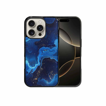 iPhone 16 Pro Case — Galaxy Art Blue Starfield Small Galaxy, Custom Designed Case Cover