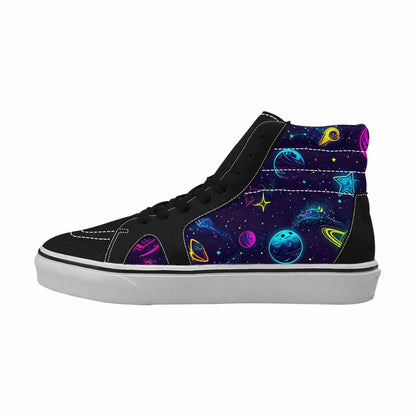 WOMEN'S Space Galaxy Astronaut High Top Canvas Vivid Shoes