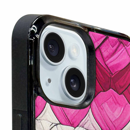 iPhone 15 Plus Case — Genderfluid Flag Color Theme Small Rainbow, Customized Protective Case