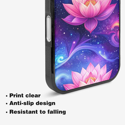 iPhone 16 Plus Case — Lotus Galaxy Art Seamless Pattern Vibrant, Custom Made Phone Cover