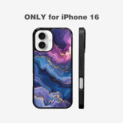iPhone 16 Case — Marble Galaxy, Unique Phone Case Design