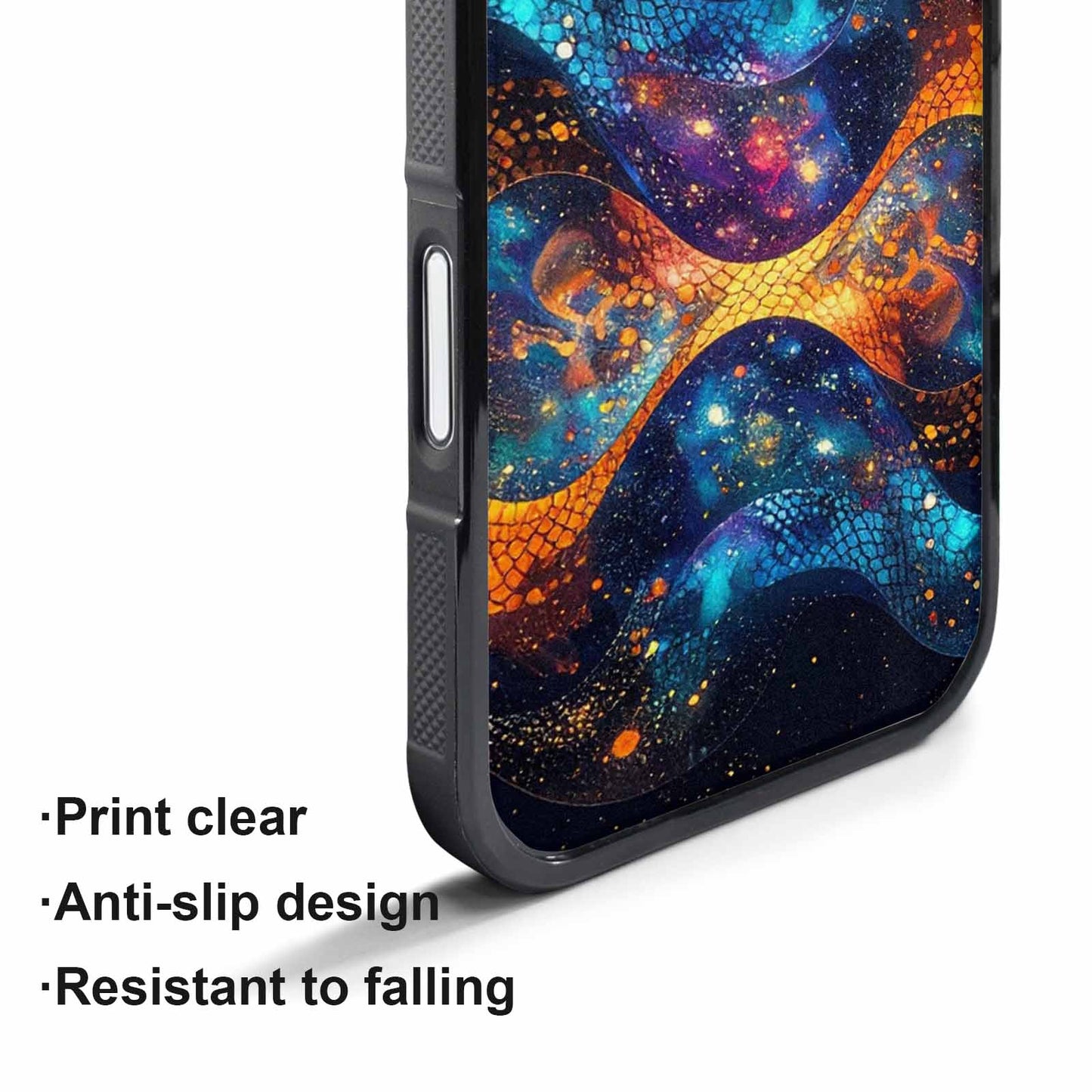 iPhone 17 Air Case — Snake Print Galaxy Seamless Pattern Animal, Custom Print Case Cover