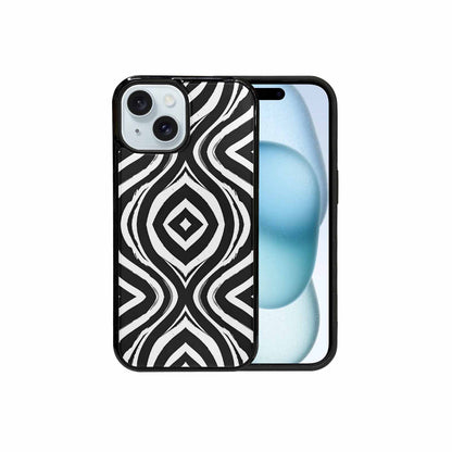 iPhone 15 Case — Classic Zebra Print Custom, Custom Printed Phone Case