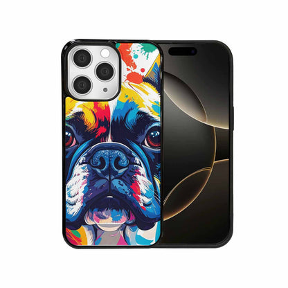 iPhone 15 Pro Max Case — French Bulldog Pop Art Pattern, Personalized Phone Case