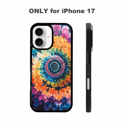 iPhone 17 Case — Black &amp; Blue Ink Tie Dye, Original Design Phone Case