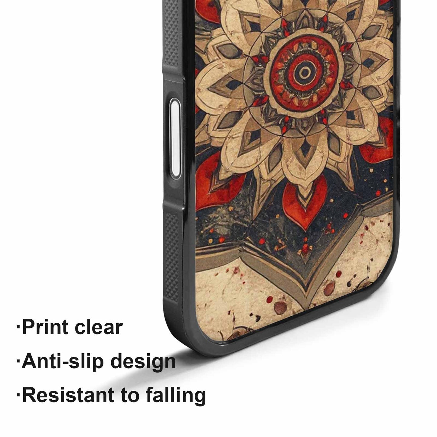 iPhone 17 Case — Small Mandala Pattern, Randomly Floral, Personalized Phone Case