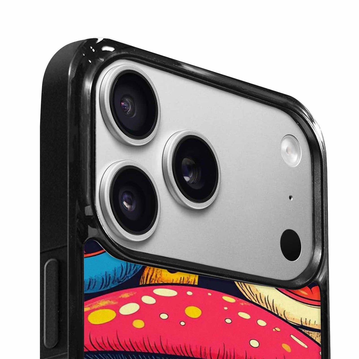 iPhone 17 Pro Case — Retro Mushroom Cartoon Art Pattern Retro, Personalized Phone Case