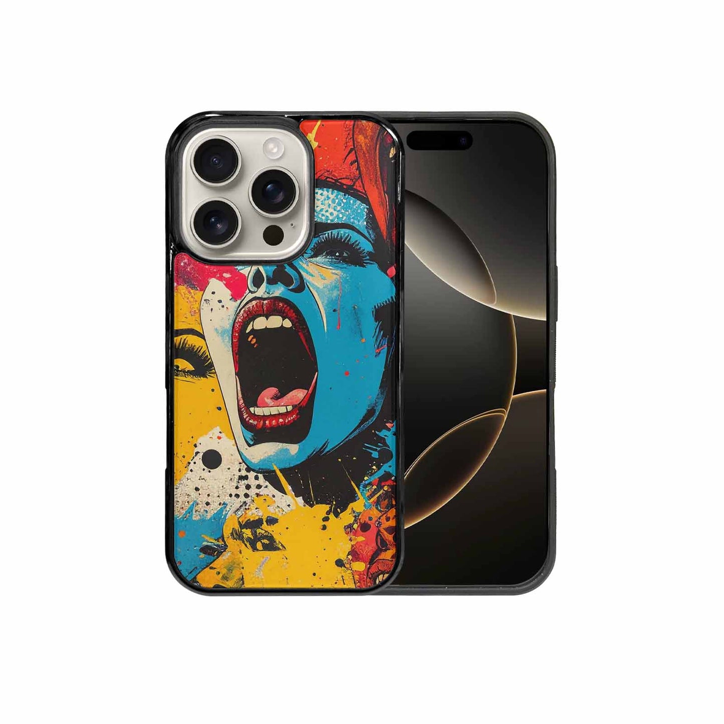 iPhone 16 Pro Case — Comic Book Scream Comic Book Scream, Custom Phone Case