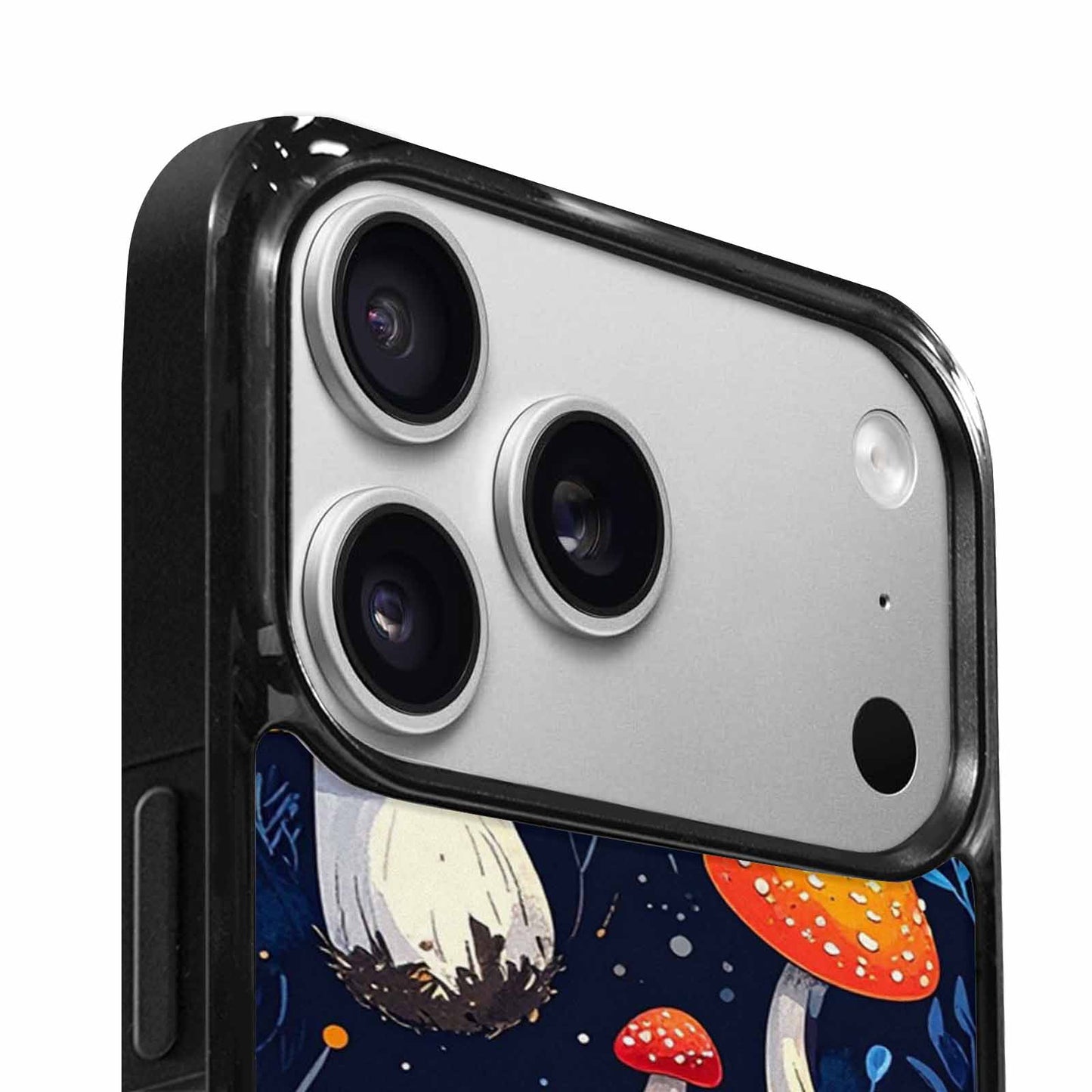 iPhone 17 Pro Case — Vivid Winter Mushroom Seamless Cartoon Cute, Custom Print Case Cover