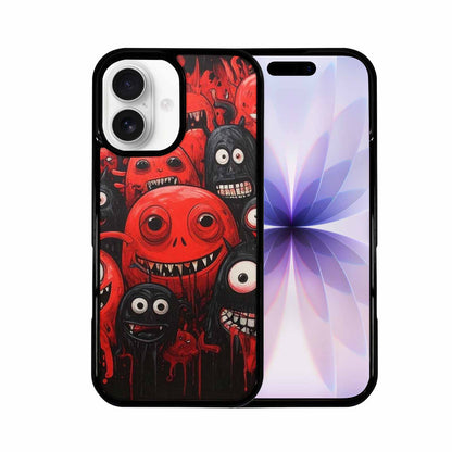 iPhone 17 Case — Black &amp; Red Ink Cartoon Cute, Custom Art Phone Cover