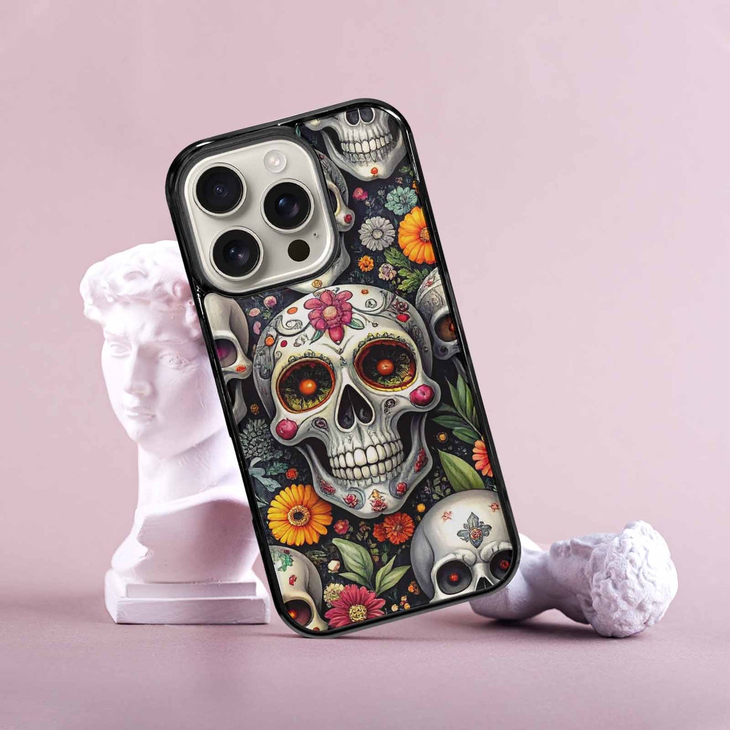 iPhone 16 Pro Case — Greyscale Black And White Dark Black, Customized Protective Case