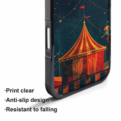 iPhone 17 Pro Max Case — Vintage Circus Art Pattern Retro Vintage, Custom Designed Case Cover