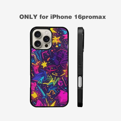 iPhone 16 Pro Max Case — 80s Retro Motif 80s Retro Motifs, Unique Phone Case Design