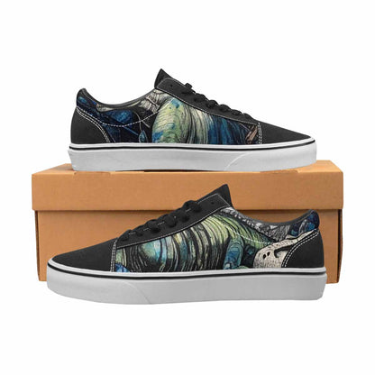 WOMEN'S Dinosaur Burst Lace-Up Canvas Dreamcore Custom Shoes