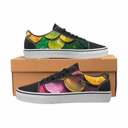WOMEN'S Reptile Scale Lace-Up Canvas Y2K Custom Shoes