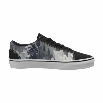 MEN'S Military Camouflage Blotch Canvas Lace-Up Vibrant Chaos Sneakers