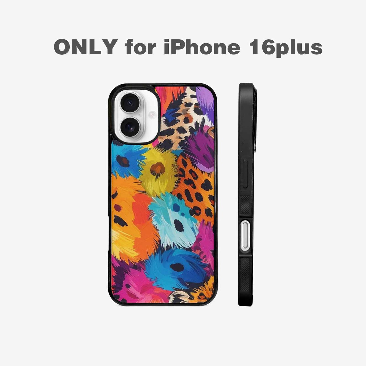 iPhone 16 Plus Case — Full Color Vibrantanimal Print A, Original Design Phone Case