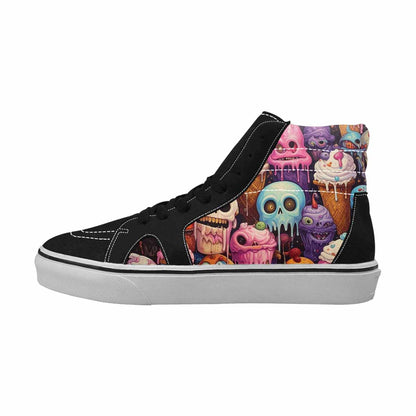MEN'S Ice Cream Monsters  High Top Canvas Surreal Shoes