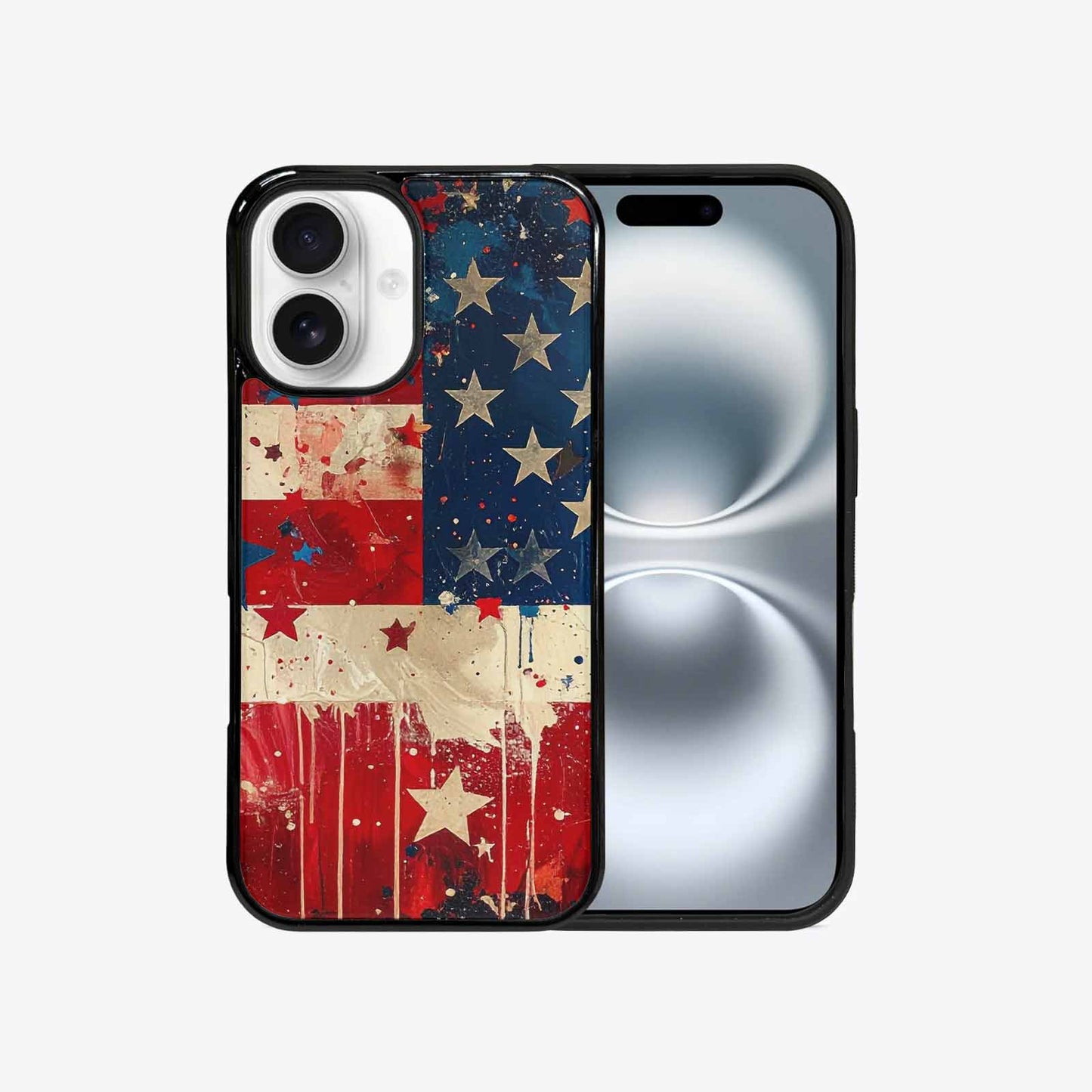 iPhone 16 Case — Patriotic Stars And Stripes American Stars, Custom Phone Case