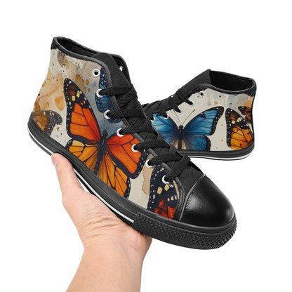 MEN'S Butterfly Wing High Top Canvas Y2K Custom Shoes