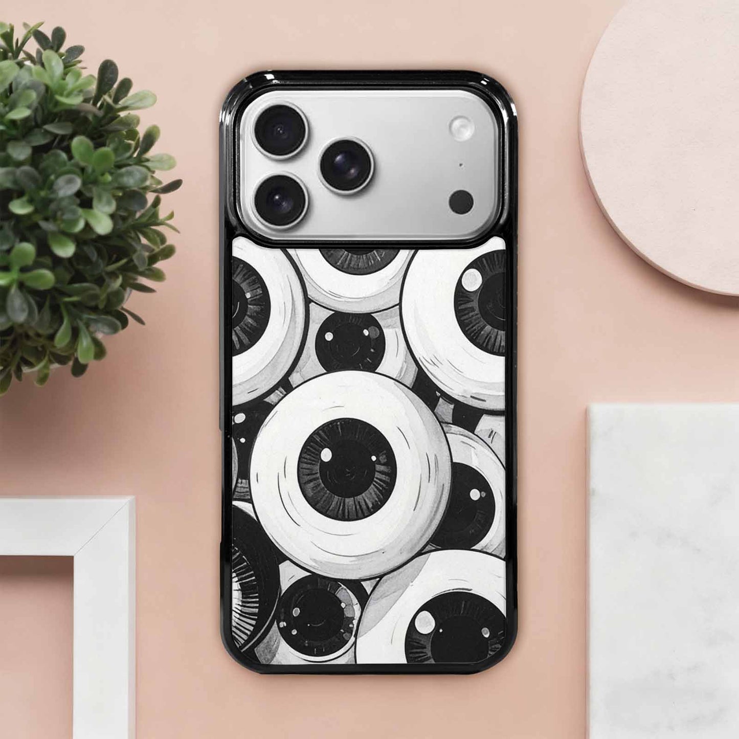iPhone 17 Pro Max Case — Googly Cartoon Eyeballs Cartoon Cute, Custom Phone Case