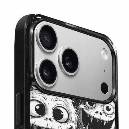 iPhone 17 Pro Max Case — Black And White Monster Original Art, Custom Made Phone Cover