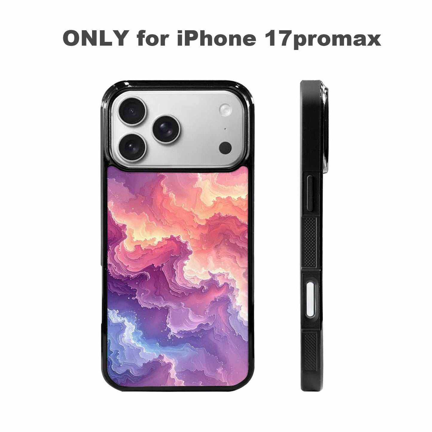 iPhone 17 Pro Max Case — Seamless Tileable Pattern Of Galaxy Space, Customized Protective Case