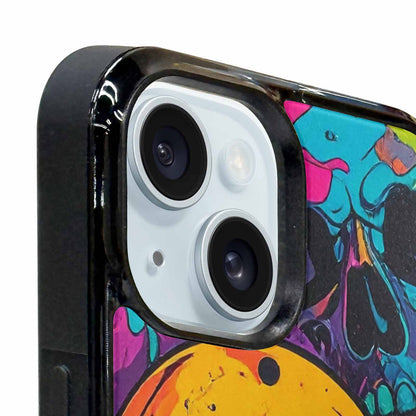 iPhone 15 Plus Case — 1000s Of Skulls Digital Camo Drip, Custom Print Case Cover