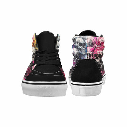 MEN'S Rainbow From Skull S High Top Canvas Y2K Shoes
