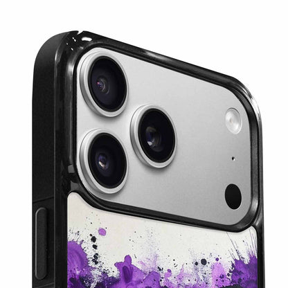 iPhone 17 Pro Max Case — Black &amp; Purple Ink Animal Print, Custom Phone Case